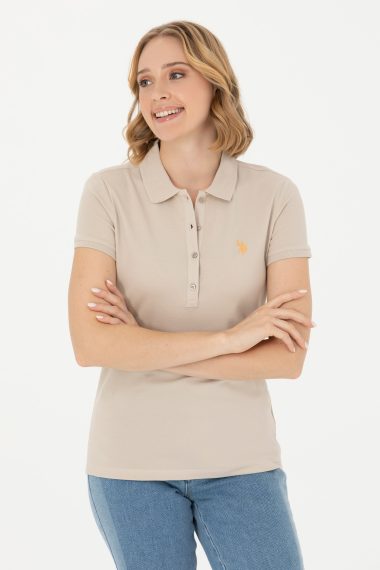 تی شرت  خاکستری  اندامی  زنانه یو اس پولو | US POLO ASSN