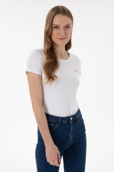 تی شرت  سفید  Ex.Slim  زنانه یو اس پولو | US POLO ASSN