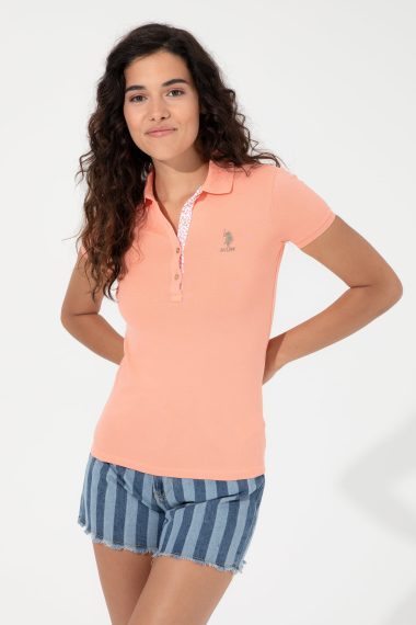تی شرت  گل بهی  اندامی  زنانه یو اس پولو | US POLO ASSN
