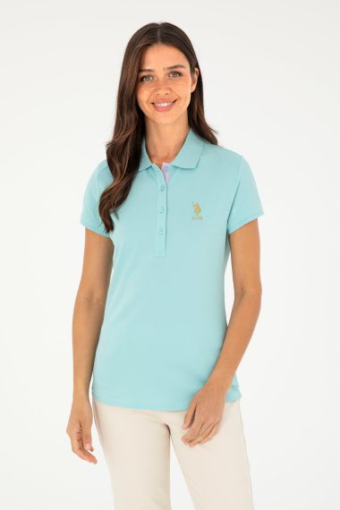 تی شرت یقه پولو مرده  اندامی  زنانه یو اس پولو | US POLO ASSN