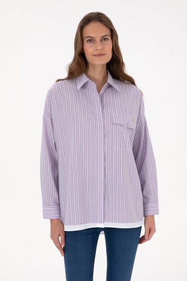 پیراهن  یاسی  Oversize  زنانه یو اس پولو | US POLO ASSN