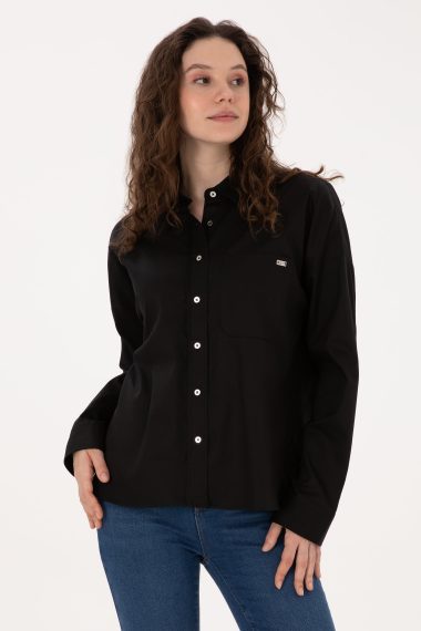 پیراهن  سیاه  رگولار  زنانه یو اس پولو | US POLO ASSN