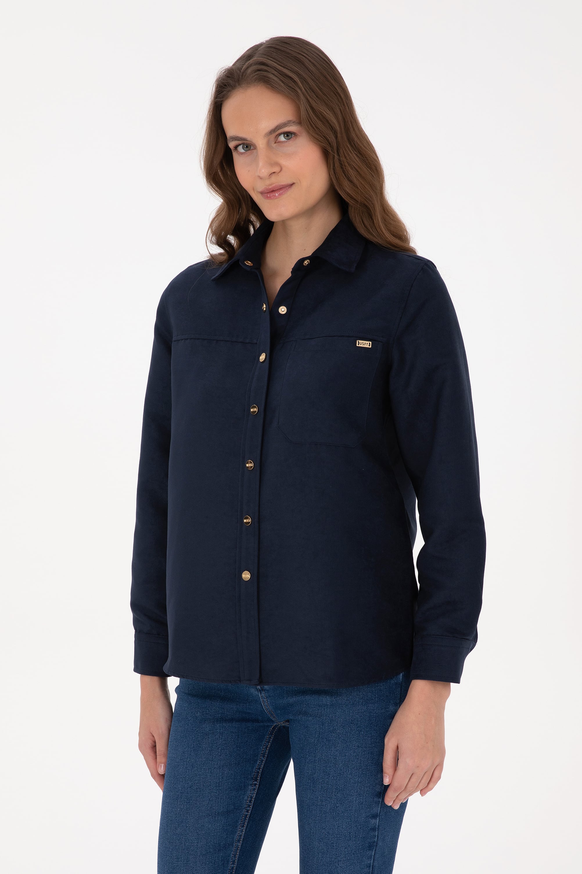 پیراهن لاجورد رگولار زنانه یو اس پولو | US POLO ASSN