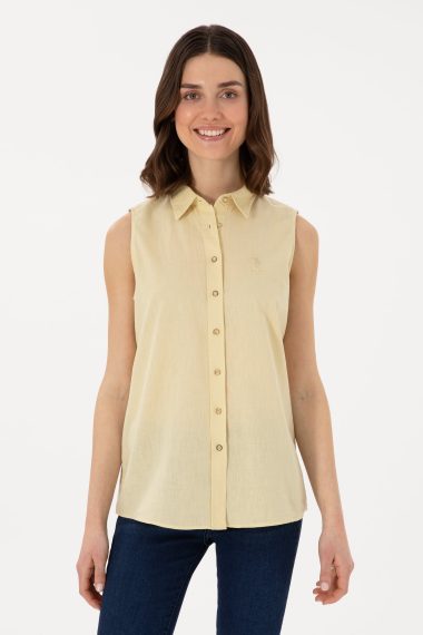 پیراهن  خاکی روشن  رگولار  زنانه یو اس پولو | US POLO ASSN