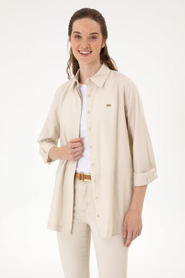 پیراهن  خاکستری  ریلکس  زنانه یو اس پولو | US POLO ASSN