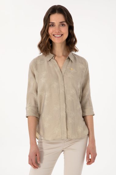 پیراهن  خاکستری  ریلکس  زنانه یو اس پولو | US POLO ASSN
