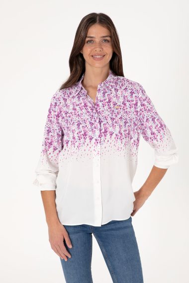 پیراهن  بنفش  رگولار  زنانه یو اس پولو | US POLO ASSN