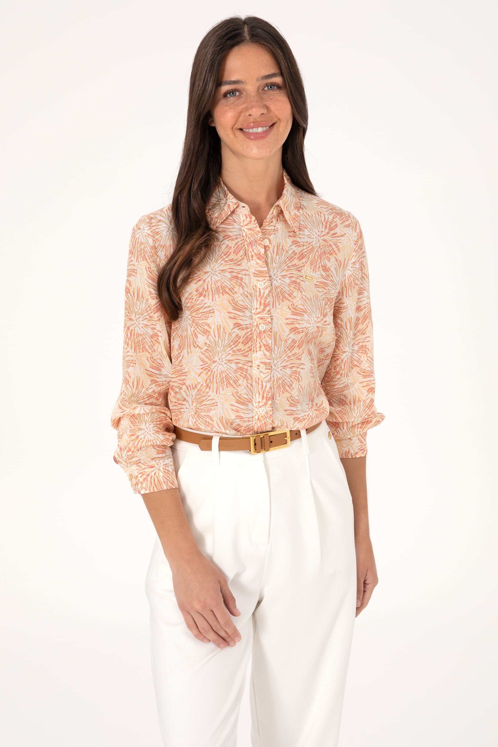 پیراهن زرد رگولار زنانه یو اس پولو | US POLO ASSN