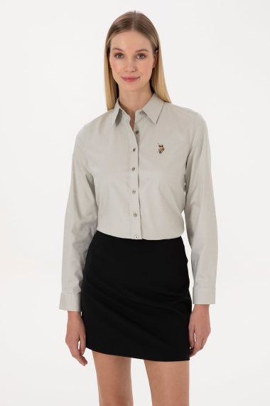 پیراهن  خاکی روشن  اندامی  زنانه یو اس پولو | US POLO ASSN