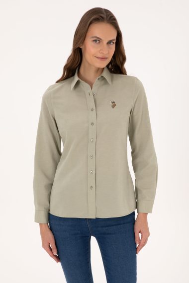 پیراهن  خاکی روشن  اندامی  زنانه یو اس پولو | US POLO ASSN