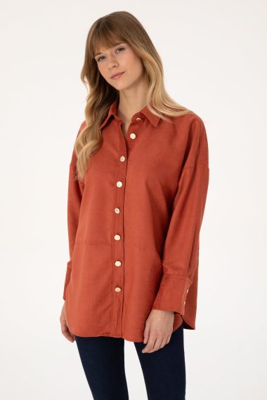 پیراهن  رز خشک  Oversize  زنانه یو اس پولو | US POLO ASSN
