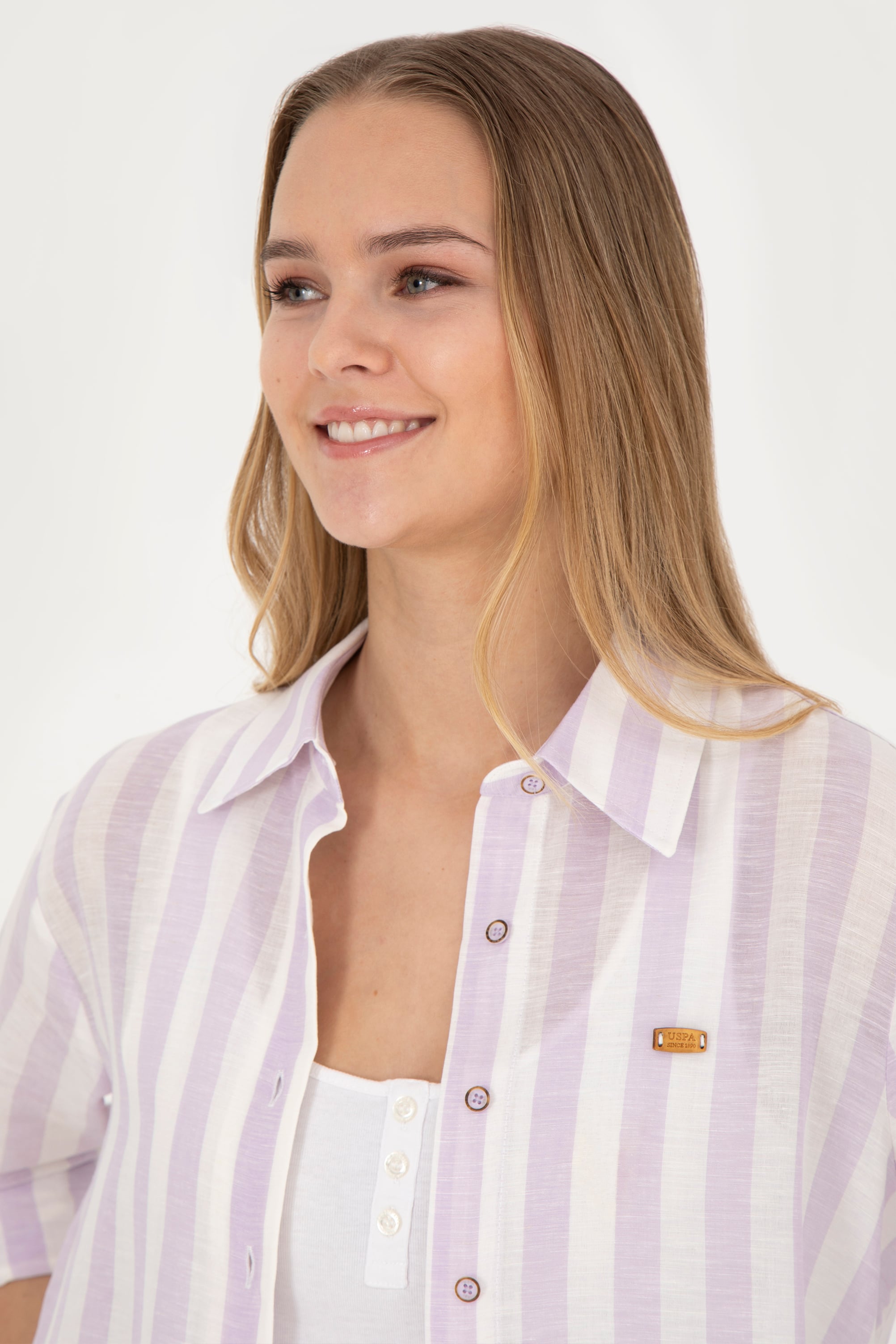 پیراهن یاسی ریلکس زنانه یو اس پولو | US POLO ASSN