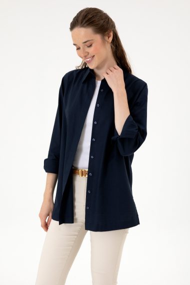 پیراهن  لاجورد  ریلکس  زنانه یو اس پولو | US POLO ASSN