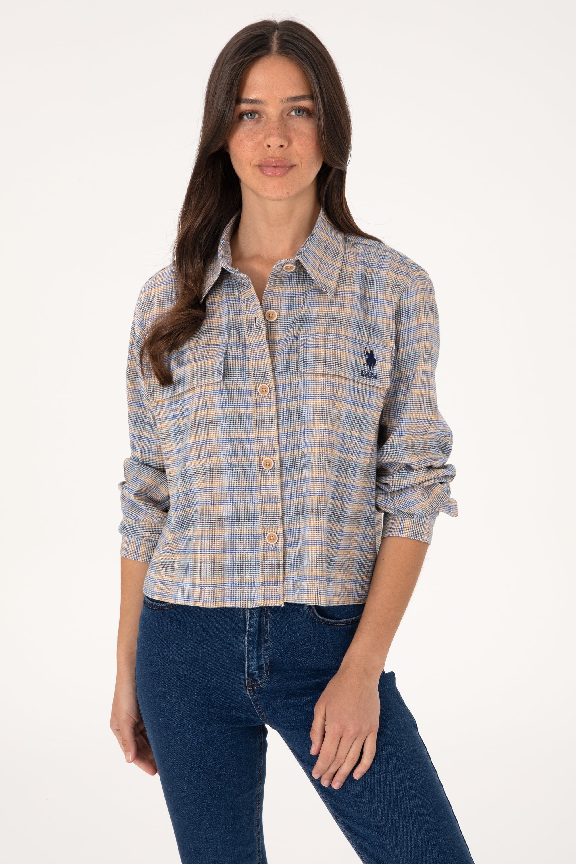 پیراهن ویزون رگولار زنانه یو اس پولو | US POLO ASSN