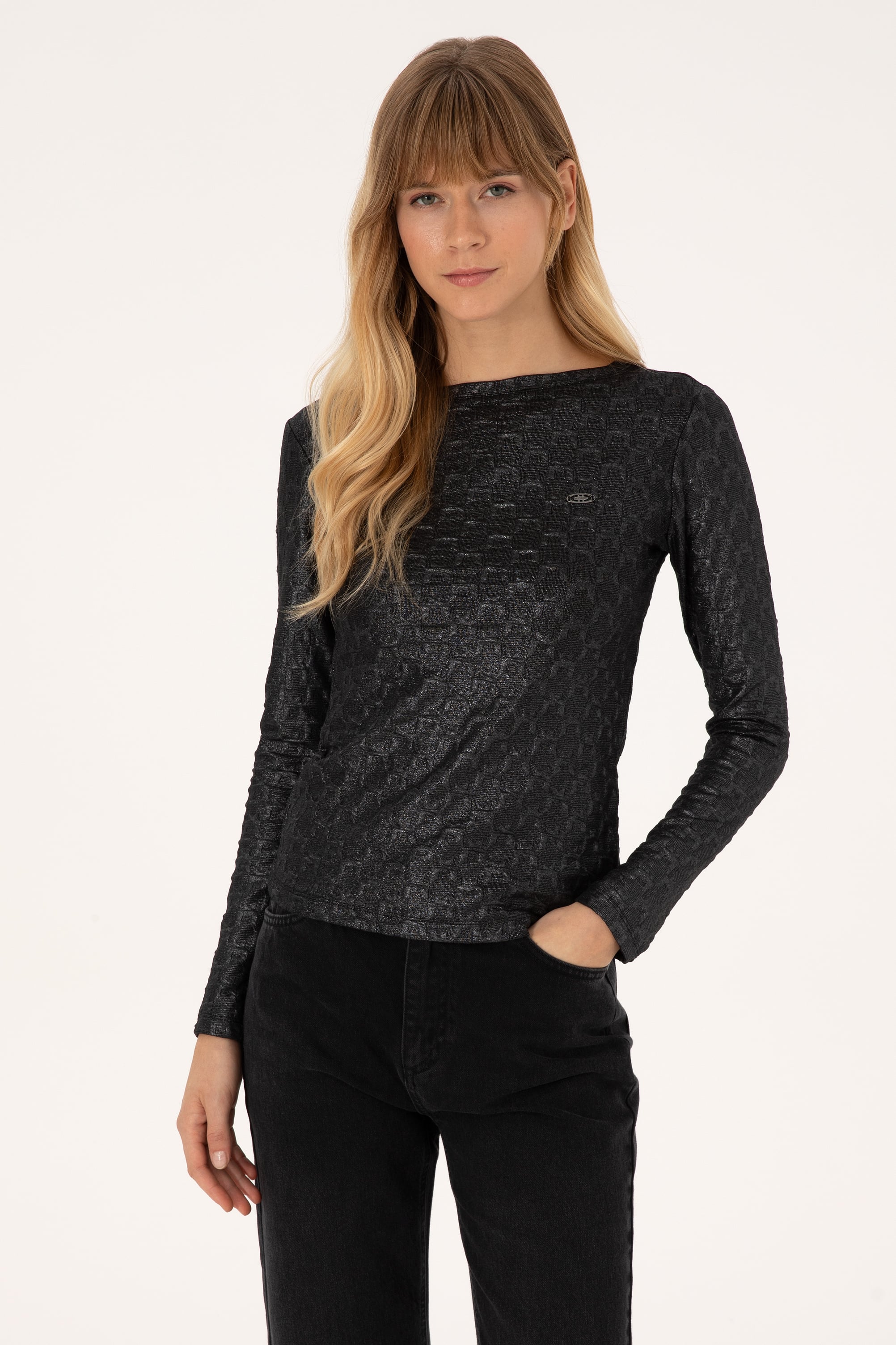 سویشرت سیاه Ex.Slim زنانه یو اس پولو | US POLO ASSN
