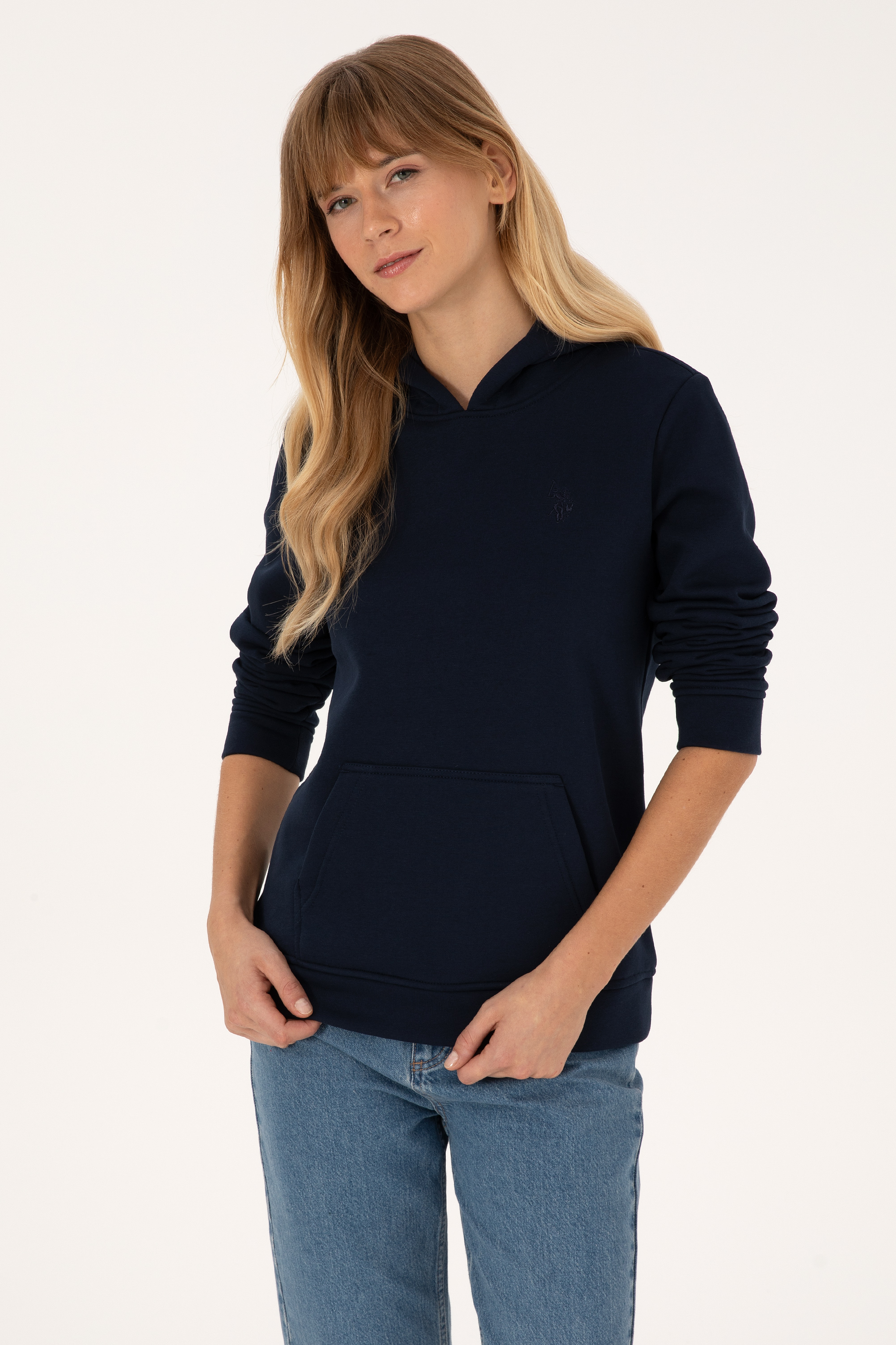 سویشرت لاجورد رگولار زنانه یو اس پولو | US POLO ASSN