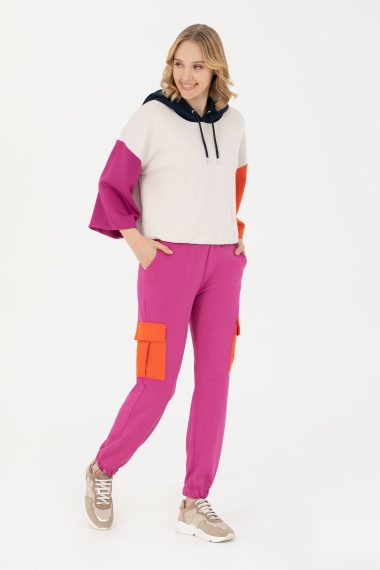 شلوار  بنفش  رگولار  زنانه یو اس پولو | US POLO ASSN