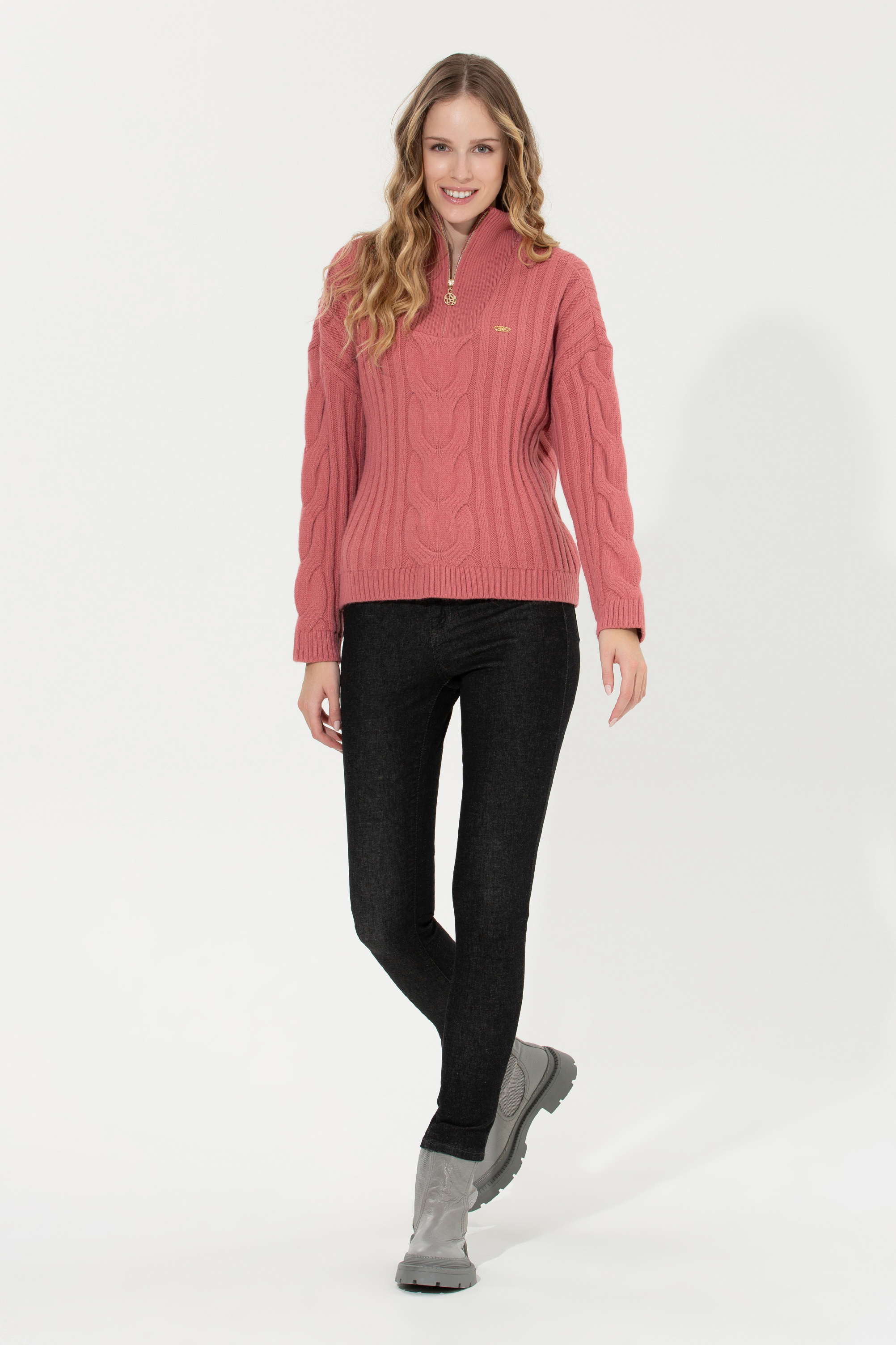 شلوار دنیم خاکستری TOOTHPICK زنانه یو اس پولو | US POLO ASSN