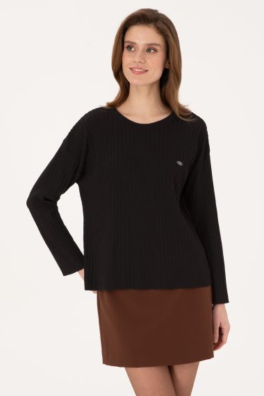 بافت  سیاه  Oversize  زنانه یو اس پولو | US POLO ASSN