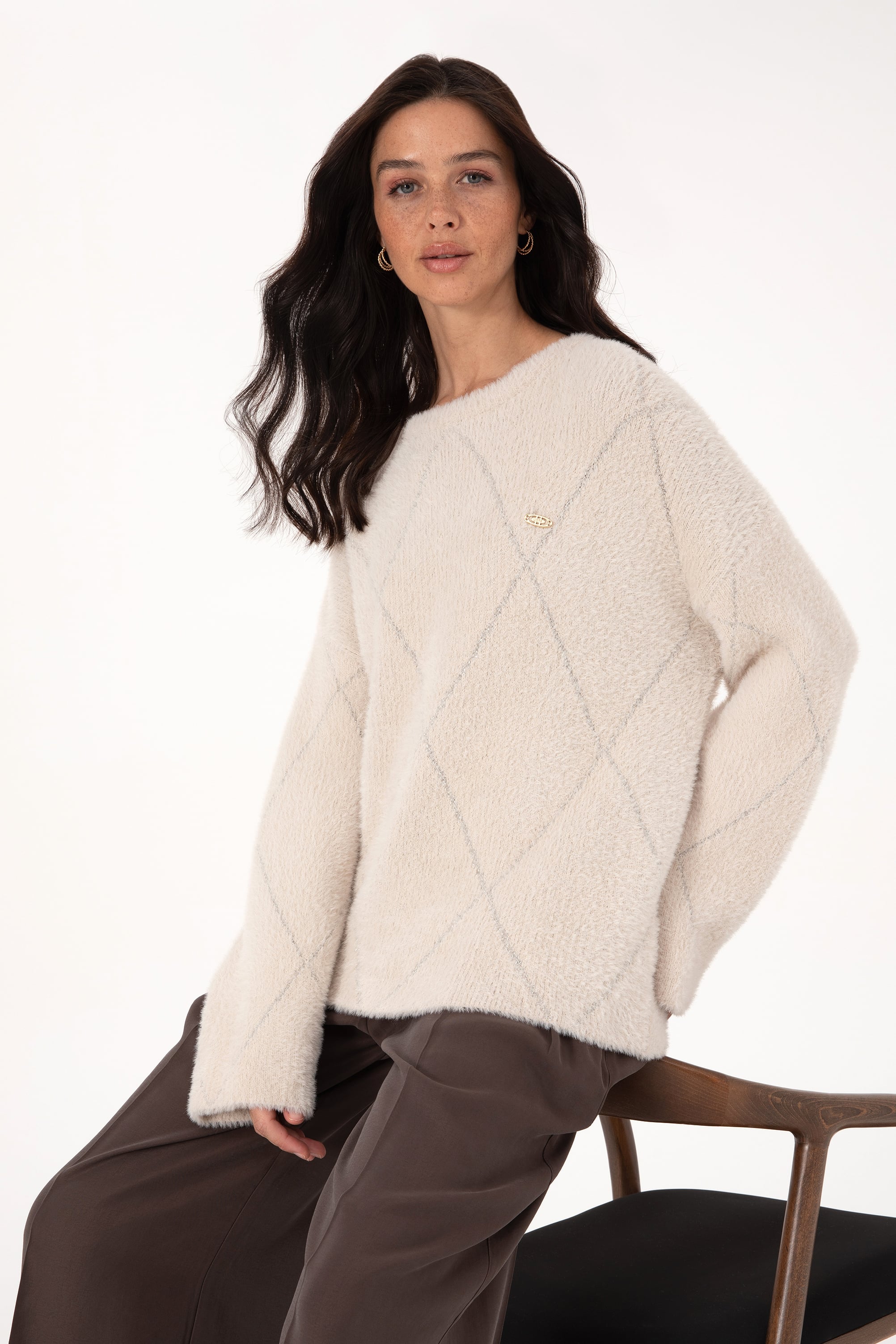 بافت خاکستری رگولار زنانه یو اس پولو | US POLO ASSN