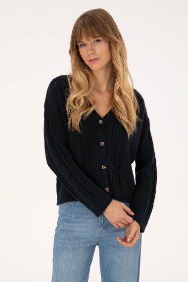 ژاکت  لاجورد  ریلکس  زنانه یو اس پولو | US POLO ASSN