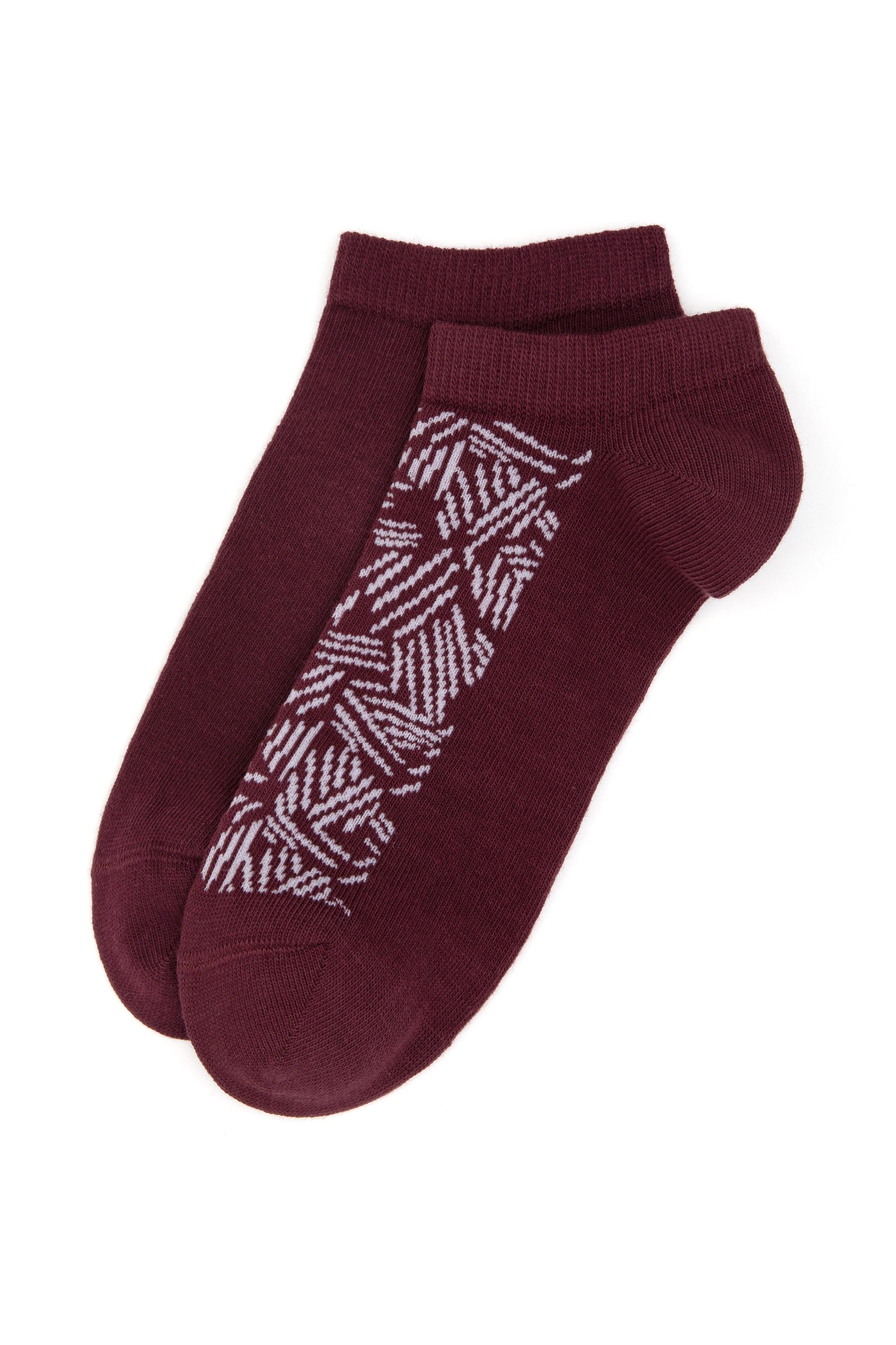 جوراب مچ پا بسته ۲ عددی زنانه آلبالویی رگولار زنانه یو اس پولو | US POLO ASSN