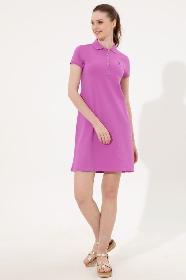 لباس بافته شده  بنفش  استاندارد فیت  زنانه یو اس پولو | US POLO ASSN