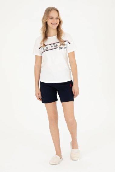 ست پیژامه  سفید  استاندارد فیت  زنانه یو اس پولو | US POLO ASSN