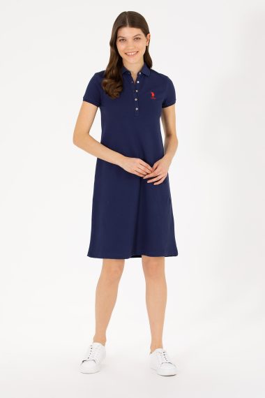 لباس بافته شده  لاجورد  استاندارد فیت  زنانه یو اس پولو | US POLO ASSN