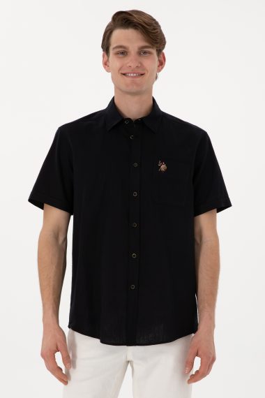 پیراهن  سیاه  ریلکس  مردانه یو اس پولو | US POLO ASSN