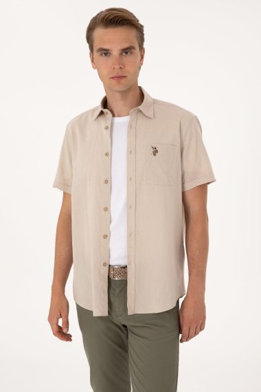 پیراهن  خاکستری  ریلکس  مردانه یو اس پولو | US POLO ASSN