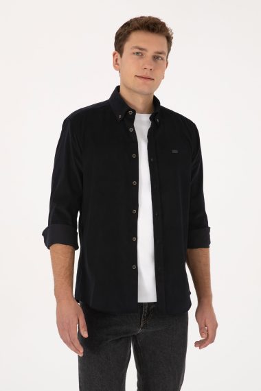 پیراهن  سیاه  رگولار  مردانه یو اس پولو | US POLO ASSN
