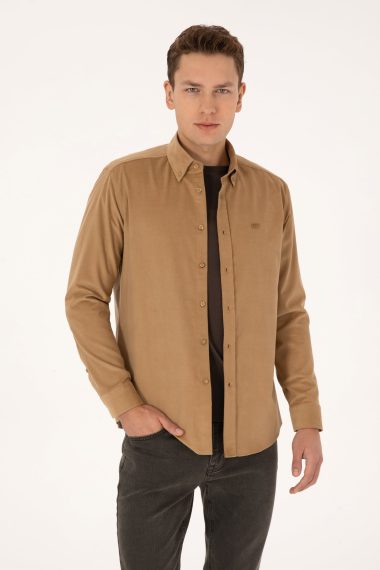 پیراهن  آبی نفتی  رگولار  مردانه یو اس پولو | US POLO ASSN