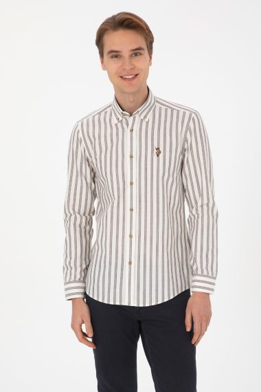 پیراهن  لاجورد  اندامی  مردانه یو اس پولو | US POLO ASSN