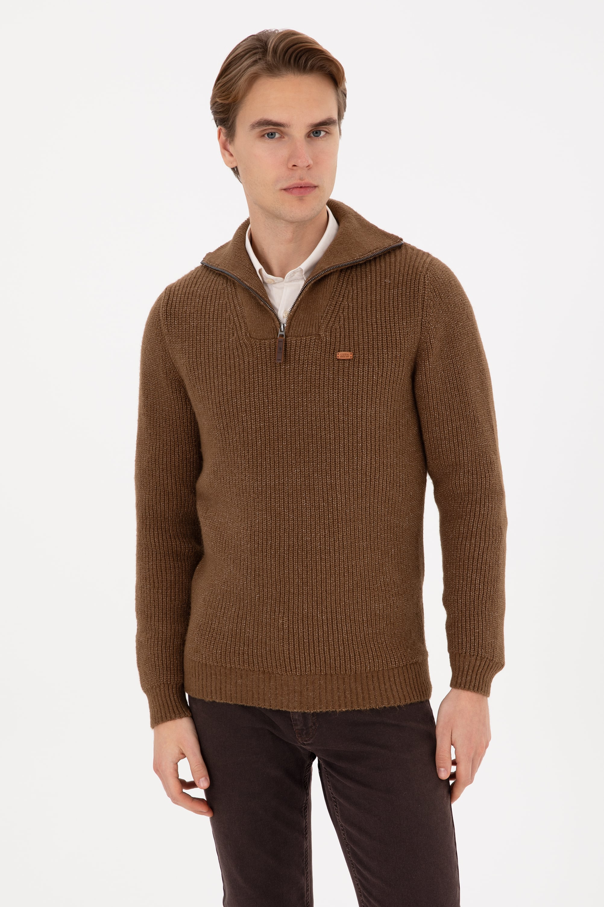 بافت خاکی رگولار مردانه یو اس پولو | US POLO ASSN