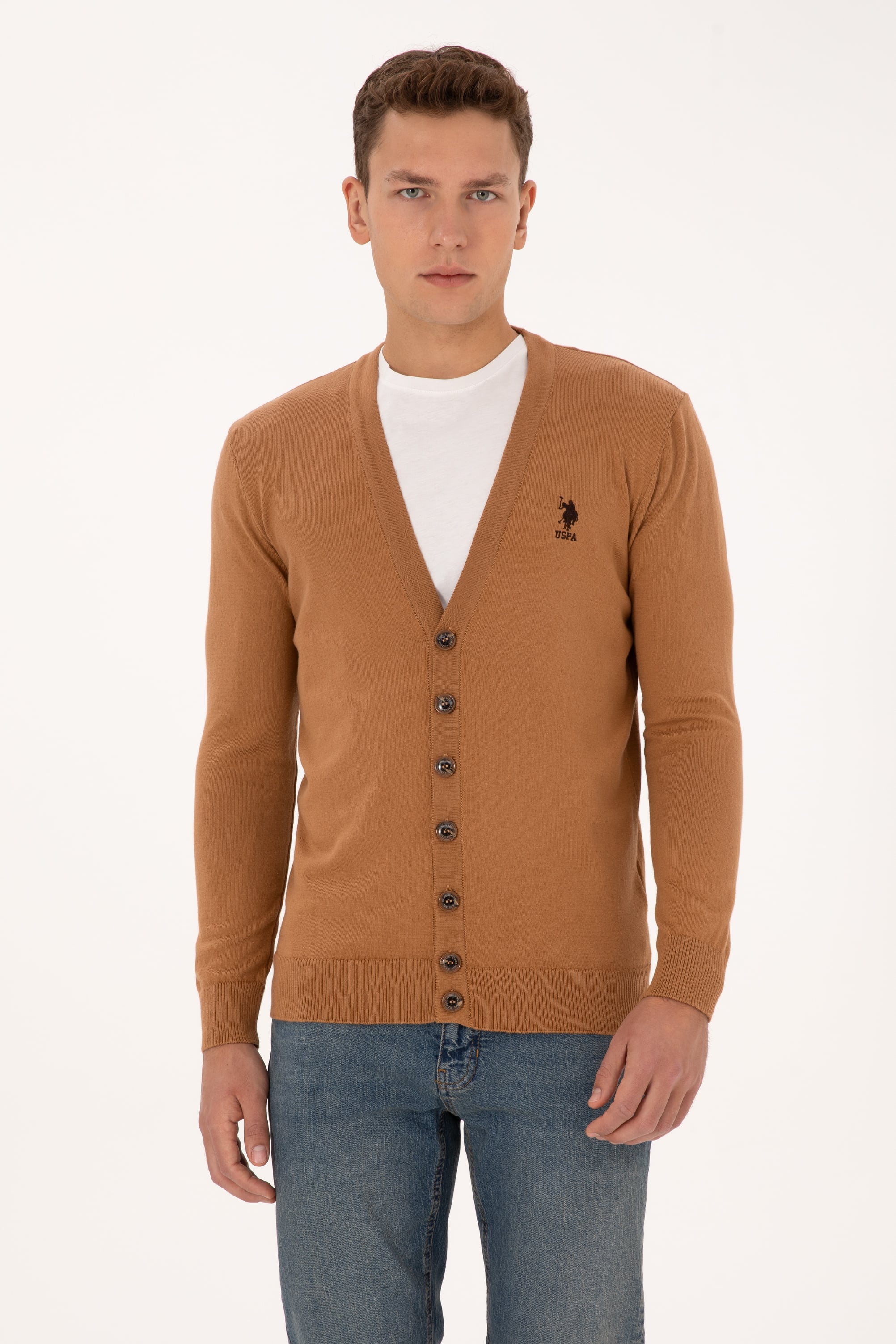 ژاکت شتری رگولار مردانه یو اس پولو | US POLO ASSN