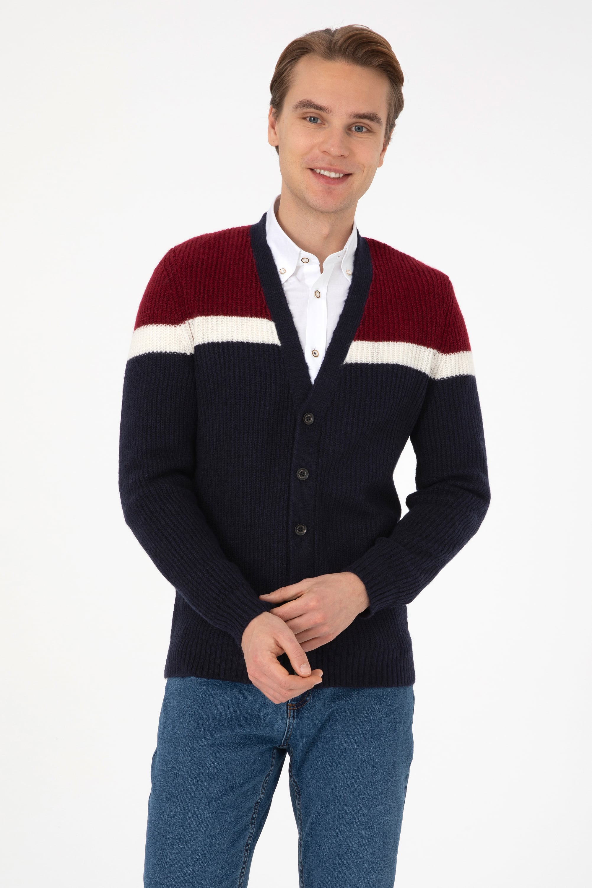 ژاکت لاجورد ریلکس مردانه یو اس پولو | US POLO ASSN
