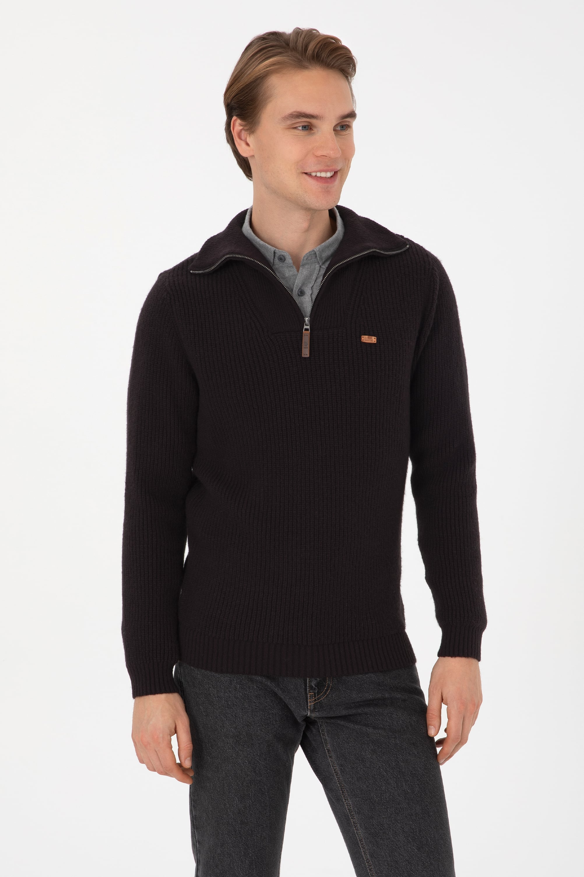 بافت سیاه رگولار مردانه یو اس پولو | US POLO ASSN