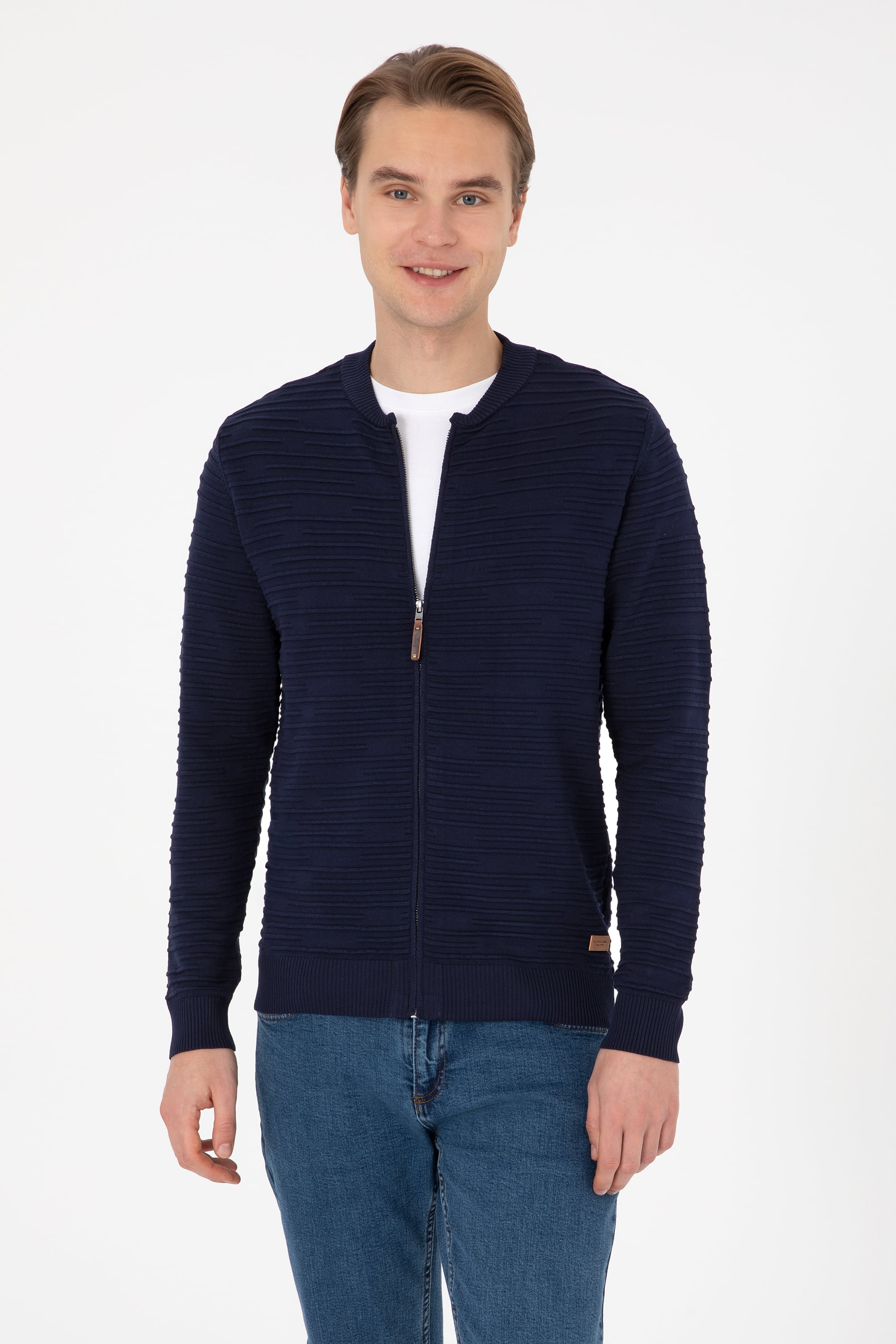 ژاکت لاجورد رگولار مردانه یو اس پولو | US POLO ASSN