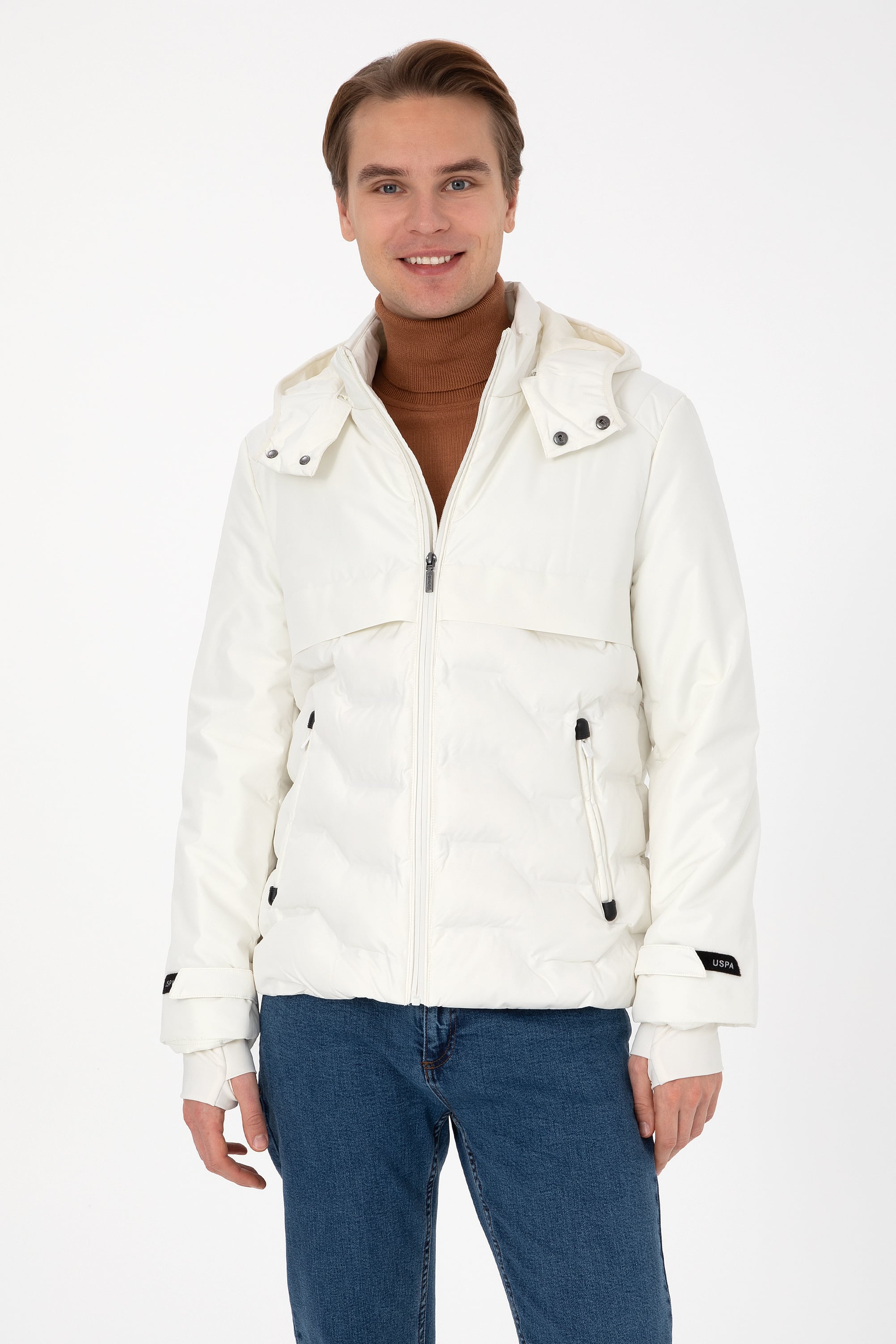 کاپشن کرمی BASIC مردانه یو اس پولو | US POLO ASSN