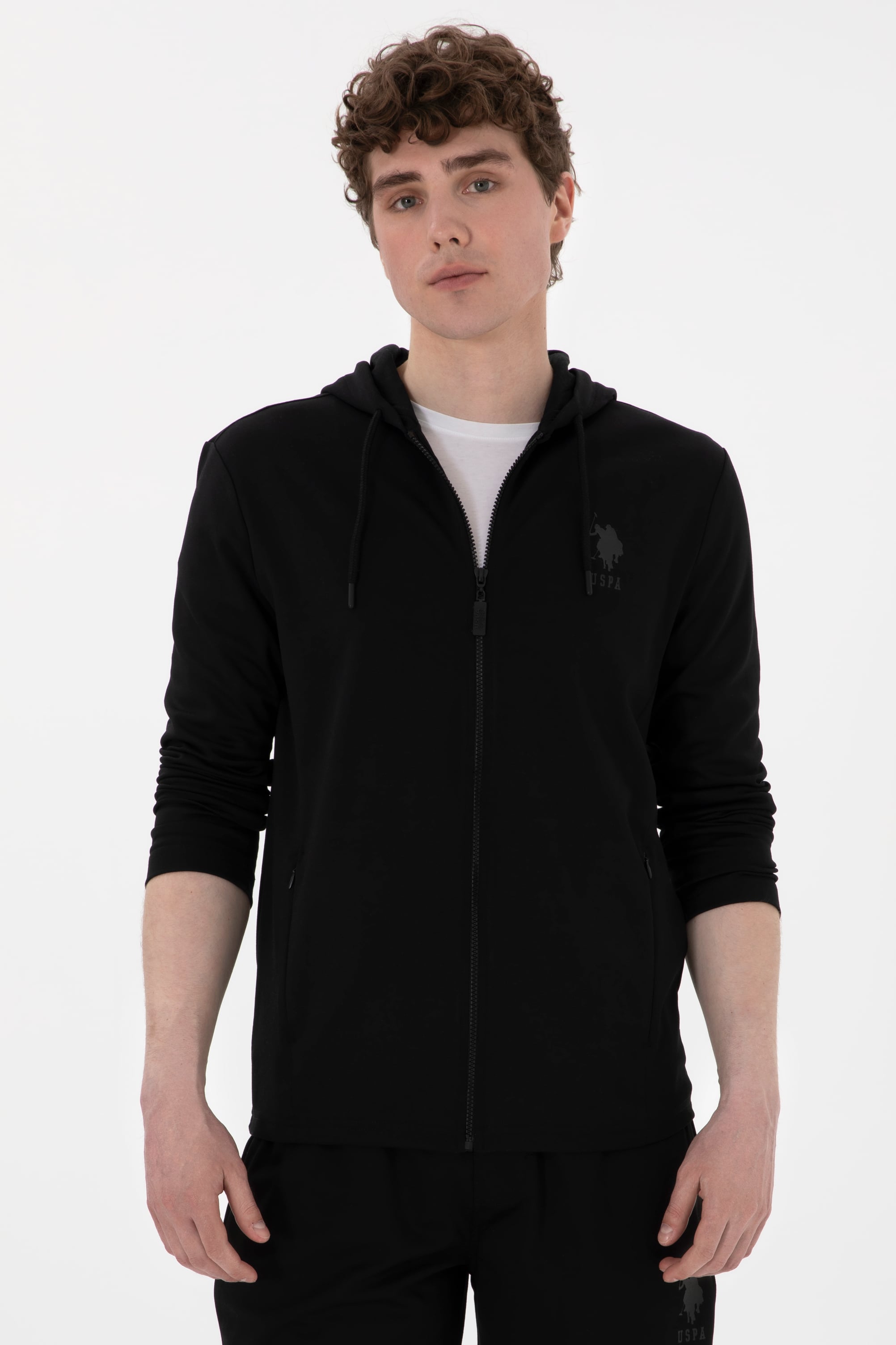 سویشرت سیاه رگولار مردانه یو اس پولو | US POLO ASSN
