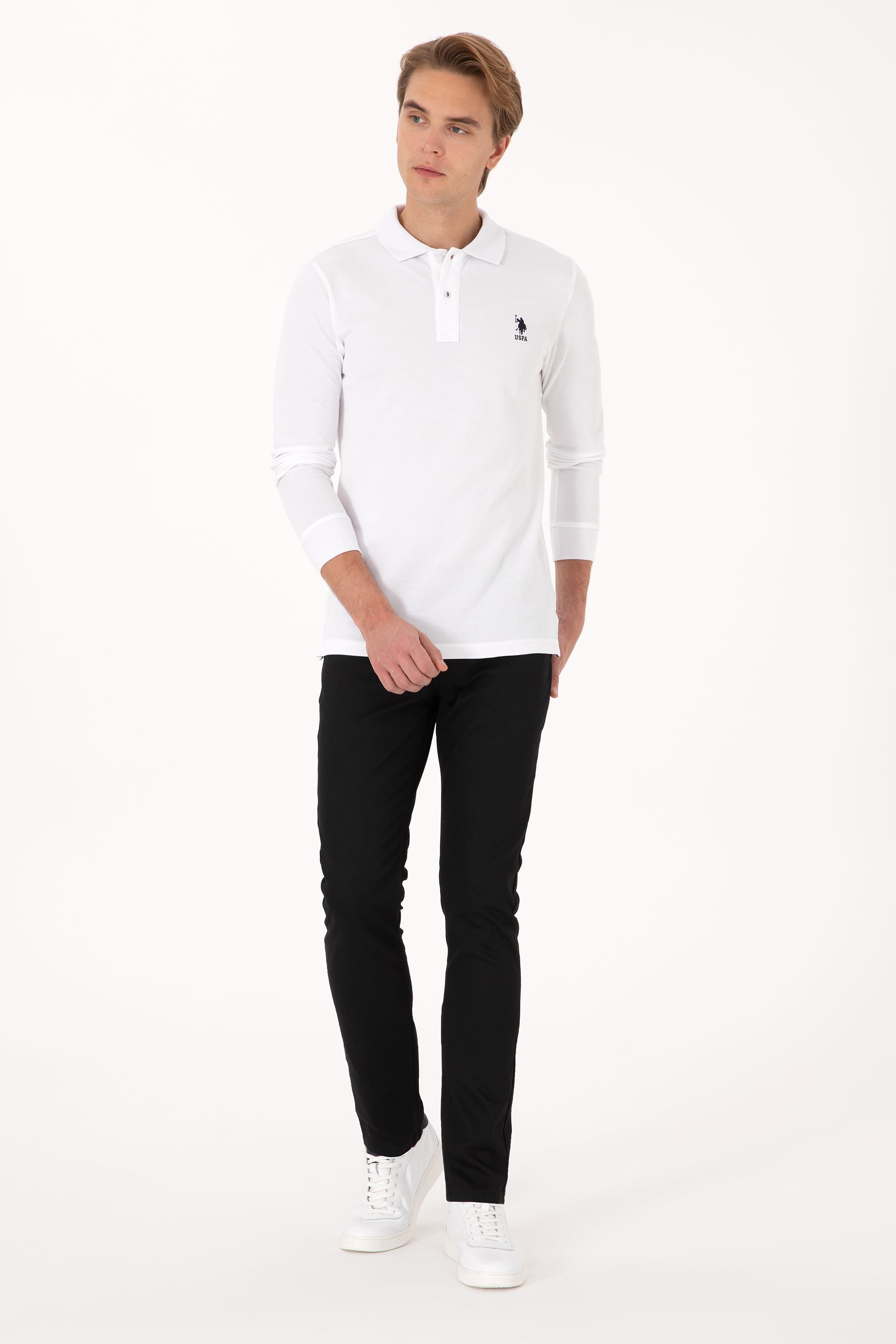 شلوار جین سیاه اندامی مردانه یو اس پولو | US POLO ASSN