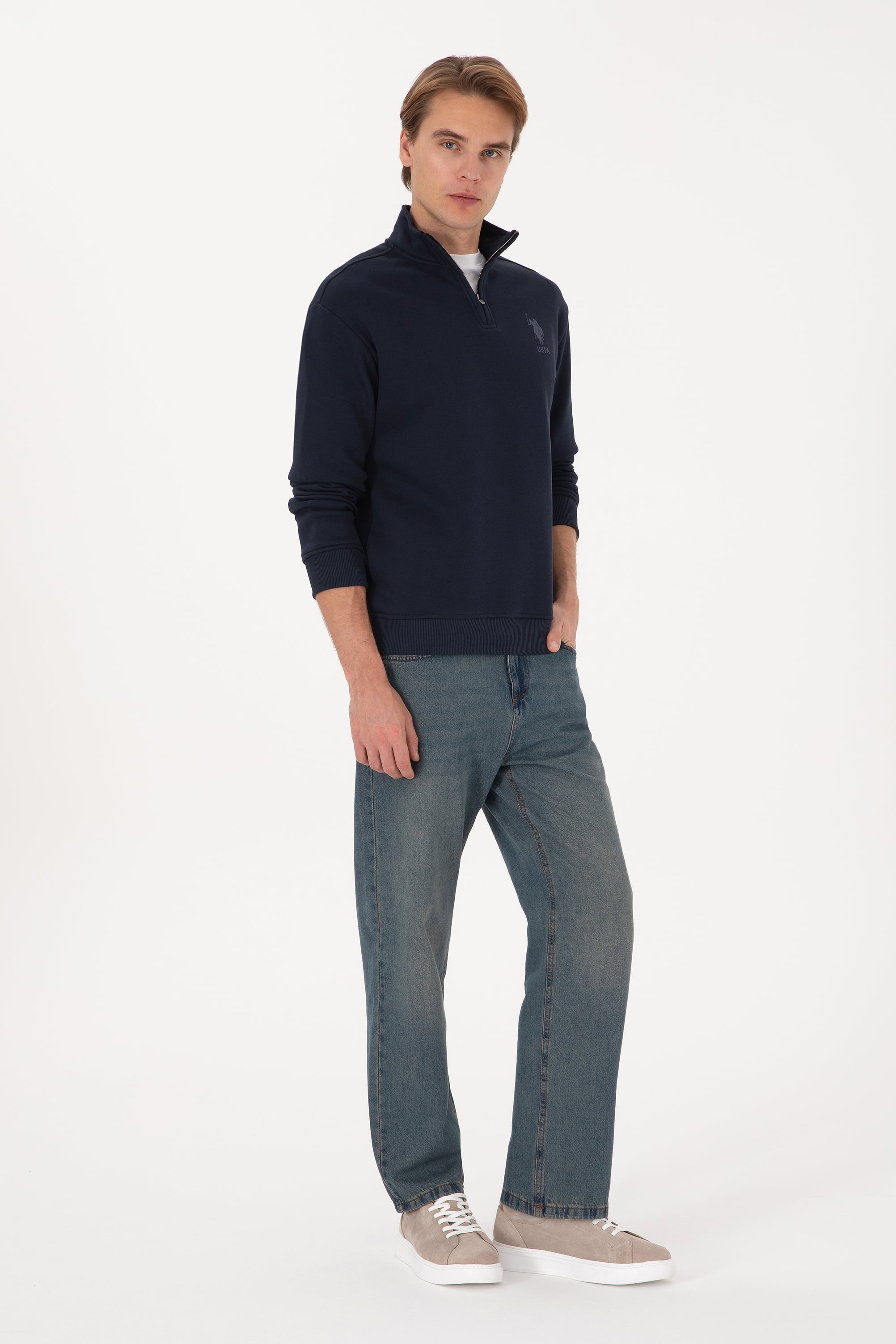 شلوار جین سبز Loose مردانه یو اس پولو | US POLO ASSN