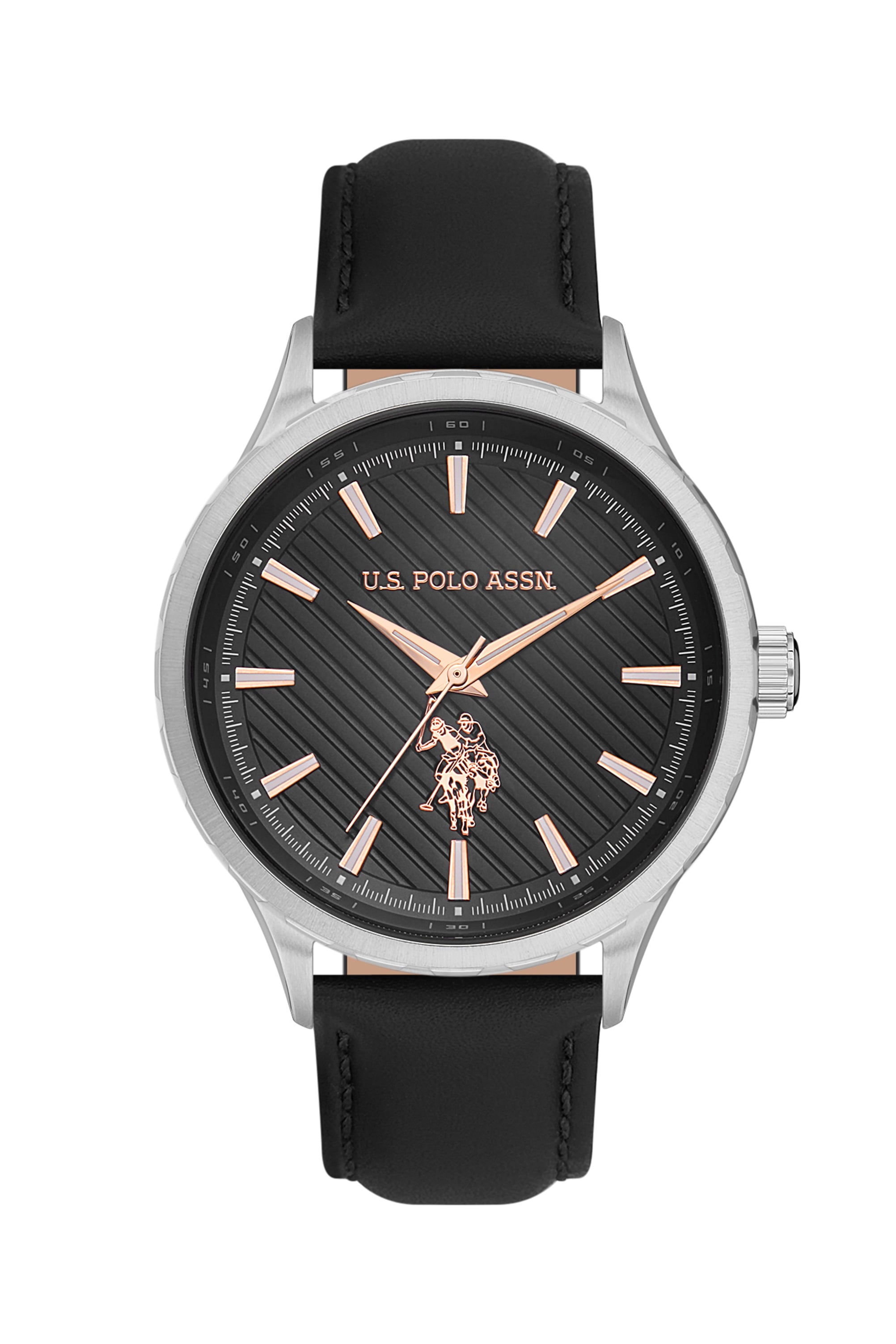 ساعت مچی سیاه استاندارد فیت مردانه یو اس پولو | US POLO ASSN