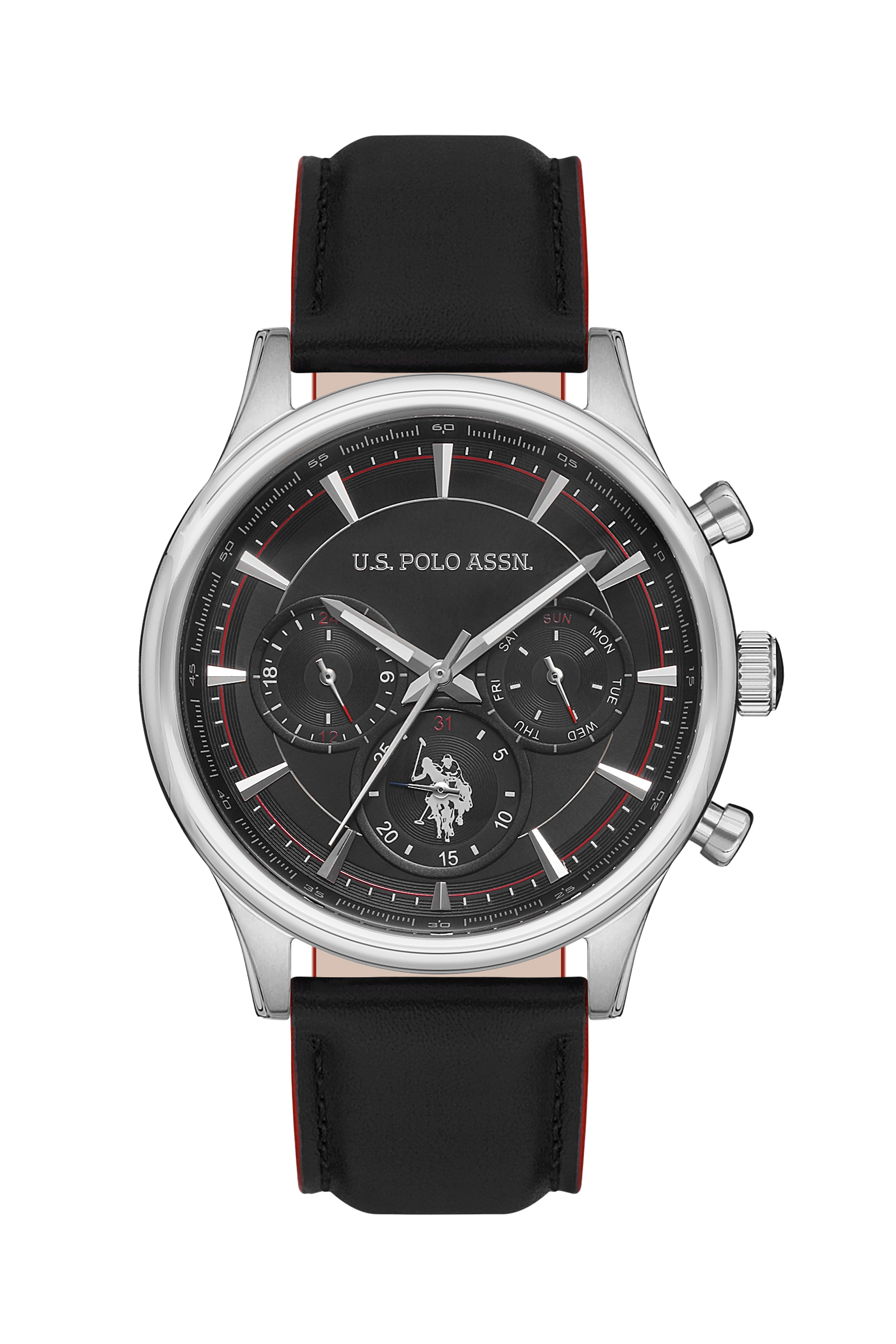 ساعت مچی سیاه استاندارد فیت مردانه یو اس پولو | US POLO ASSN