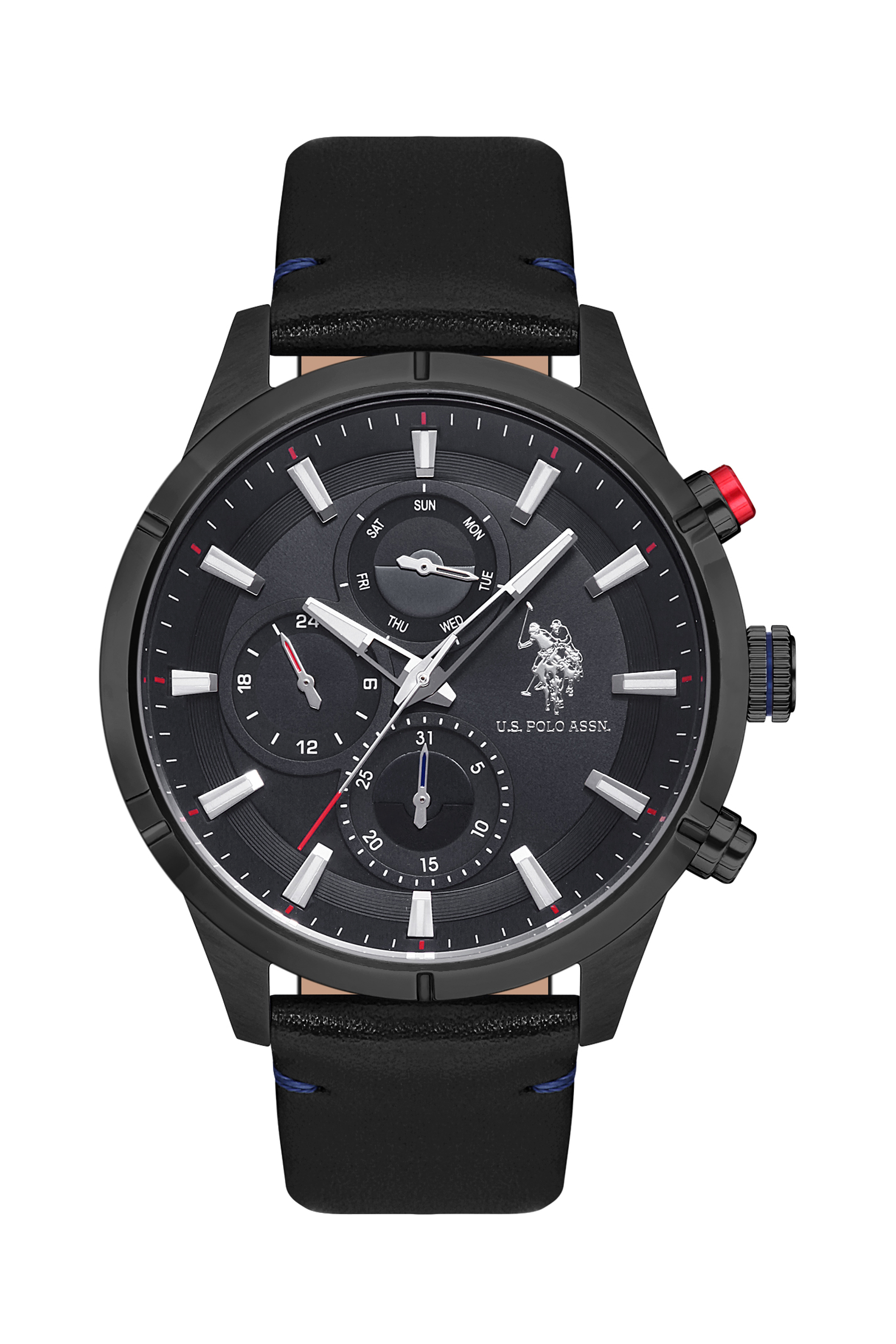 ساعت مچی سیاه استاندارد فیت مردانه یو اس پولو | US POLO ASSN