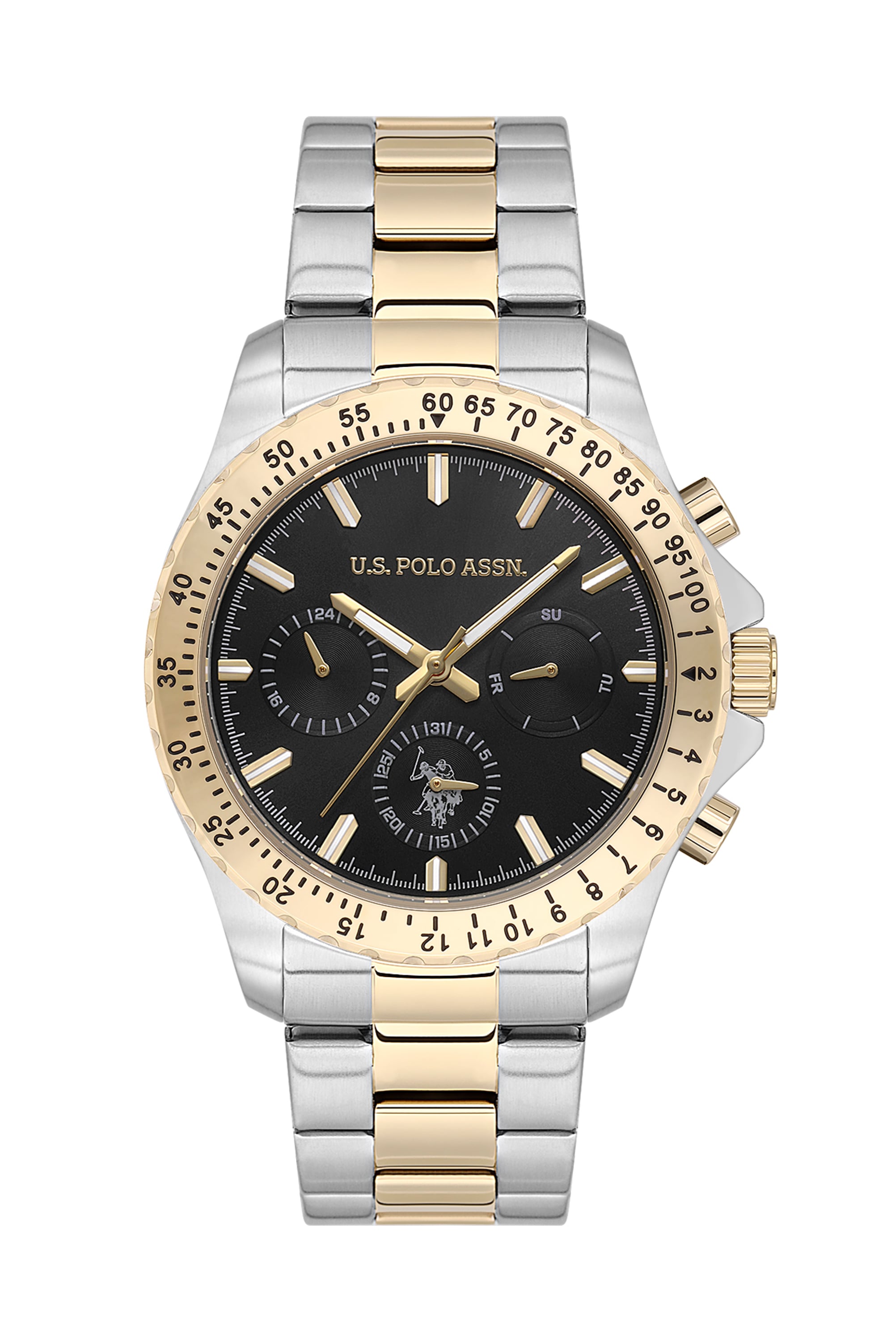ساعت مچی طلایی استاندارد فیت مردانه یو اس پولو | US POLO ASSN