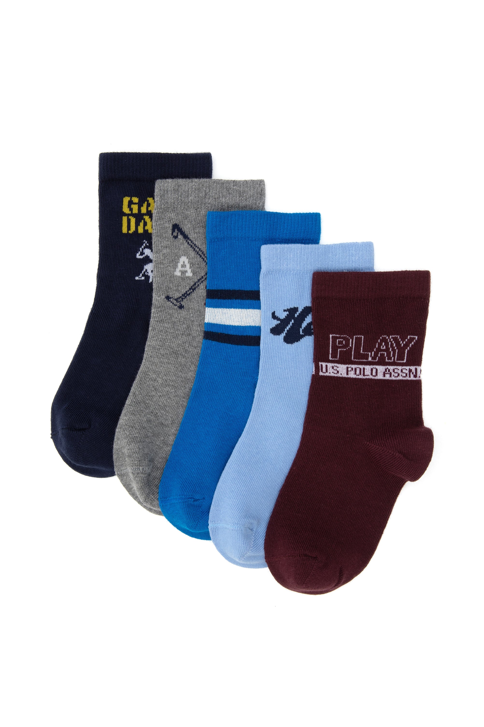 جوراب لاجورد رگولار پسرانه یو اس پولو | US POLO ASSN