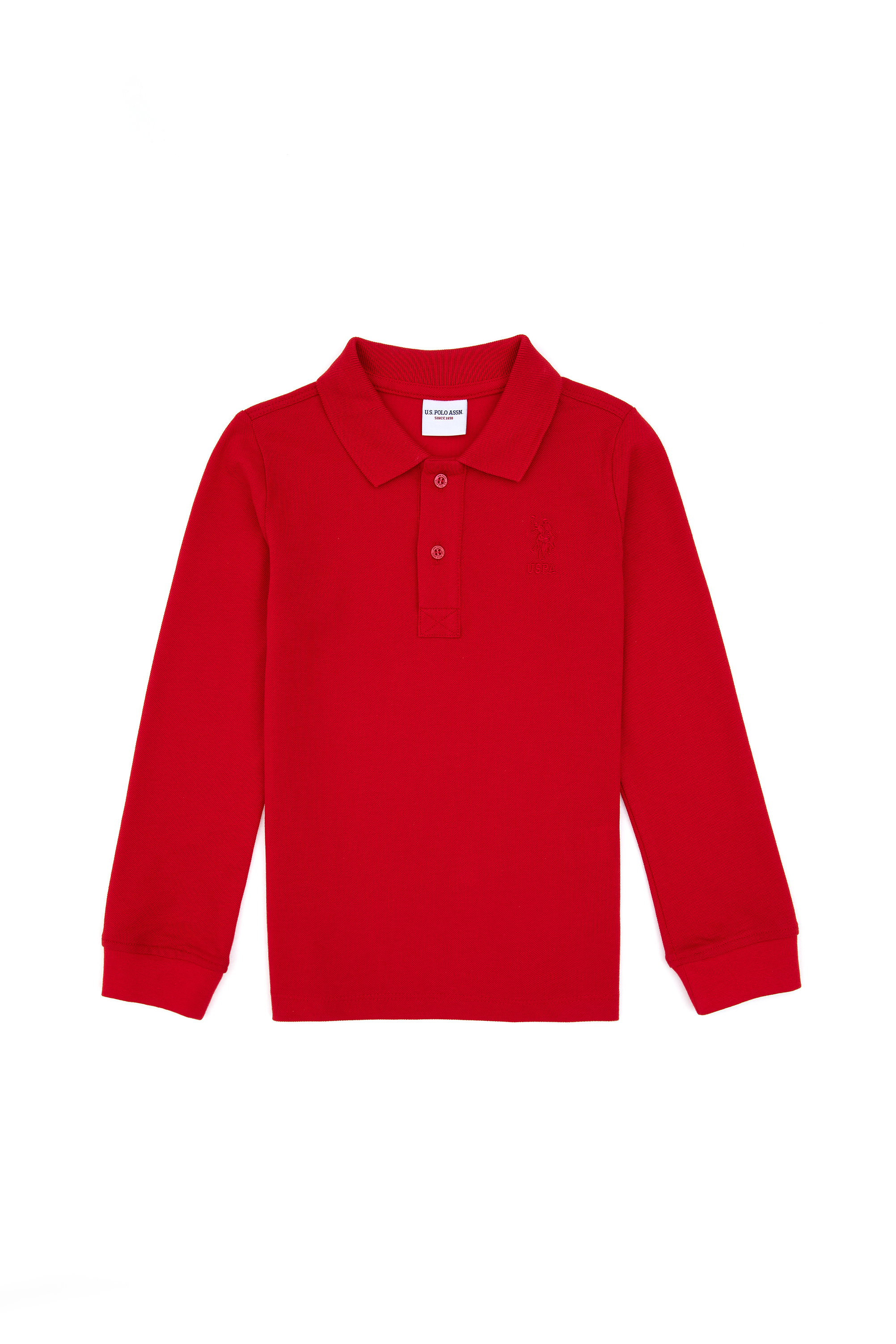 پولوشرت چارخونه کد 001 قرمز رگولار پسرانه یو اس پولو | US POLO ASSN
