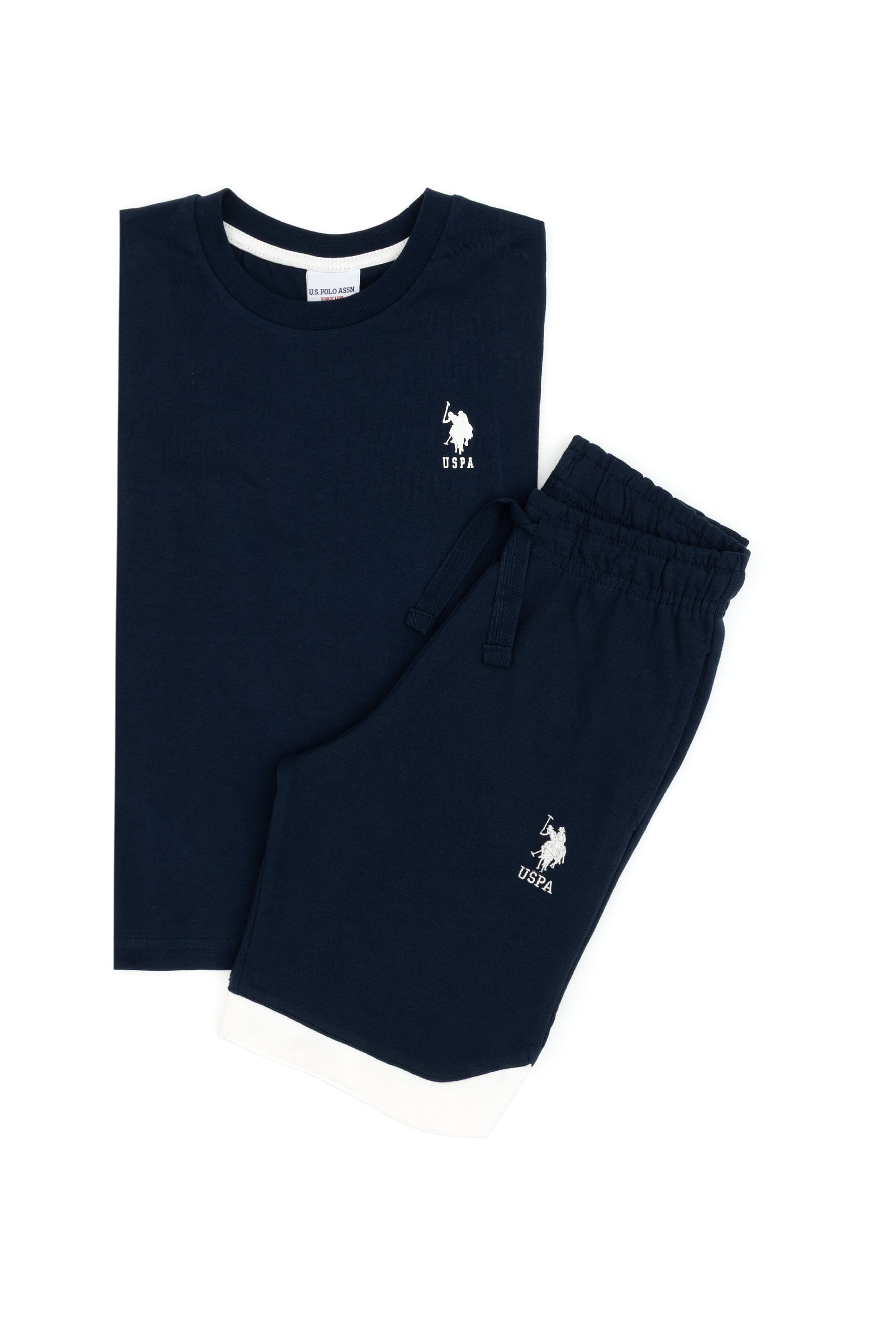 ست لباس خواب لاجورد استاندارد فیت پسرانه یو اس پولو | US POLO ASSN